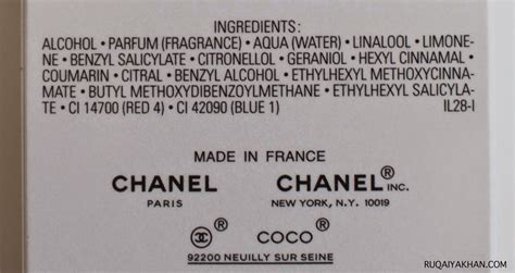 coco chanel ingredients list|coco chanel perfume base notes.